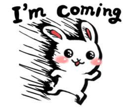 Naughty rabbit(English version) sticker #6921593