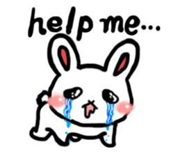 Naughty rabbit(English version) sticker #6921595