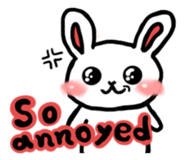 Naughty rabbit(English version) sticker #6921596
