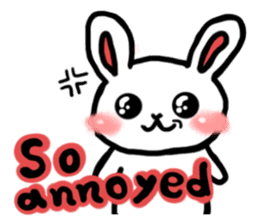Naughty rabbit(English version) sticker #6921596