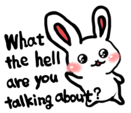 Naughty rabbit(English version) sticker #6921597