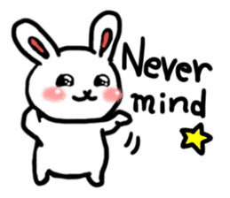 Naughty rabbit(English version) sticker #6921599