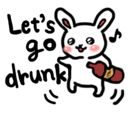 Naughty rabbit(English version) sticker #6921600