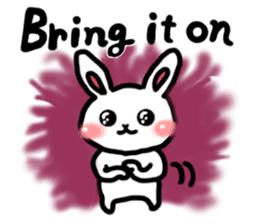 Naughty rabbit(English version) sticker #6921609