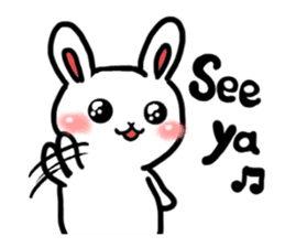 Naughty rabbit(English version) sticker #6921611