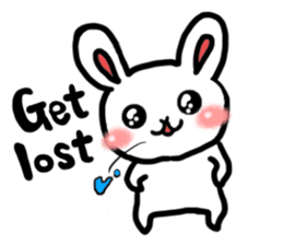 Naughty rabbit(English version) sticker #6921612