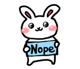 Naughty rabbit(English version) sticker #6921614