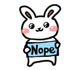 Naughty rabbit(English version) sticker #6921614