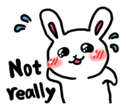 Naughty rabbit(English version) sticker #6921615