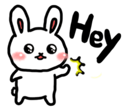 Naughty rabbit(English version) sticker #6921617