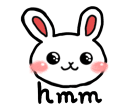 Naughty rabbit(English version) sticker #6921618