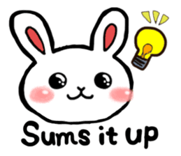 Naughty rabbit(English version) sticker #6921619