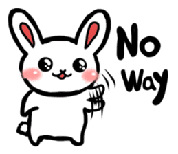 Naughty rabbit(English version) sticker #6921620