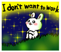 Naughty rabbit(English version) sticker #6921621