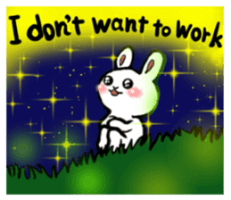 Naughty rabbit(English version) sticker #6921621