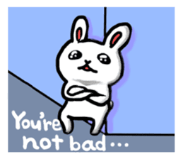 Naughty rabbit(English version) sticker #6921625