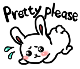 Naughty rabbit(English version) sticker #6921630
