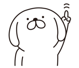 The dog told by a movement sticker #6923304