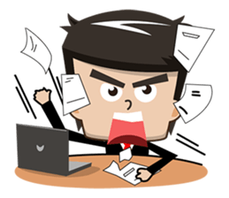 Office Man Worker sticker #6923335