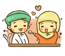 Muslim couple sticker #6923667