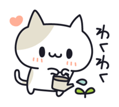 Onomatopoeia cats sticker #6924113