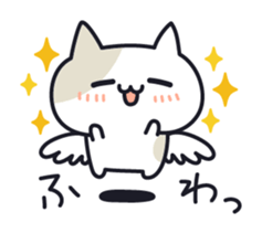 Onomatopoeia cats sticker #6924116