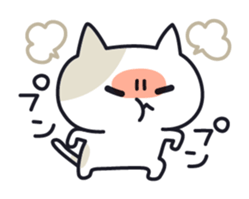 Onomatopoeia cats sticker #6924122