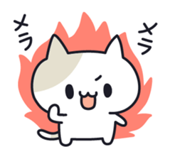 Onomatopoeia cats sticker #6924123