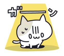 Onomatopoeia cats sticker #6924126