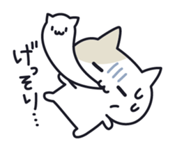 Onomatopoeia cats sticker #6924131