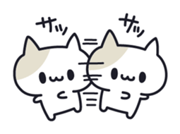 Onomatopoeia cats sticker #6924138