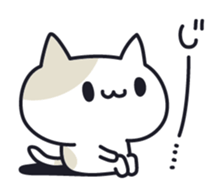 Onomatopoeia cats sticker #6924140