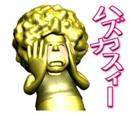 A golden wrestler sticker #6924403