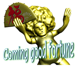 A golden wrestler sticker #6924409