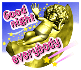 A golden wrestler sticker #6924431