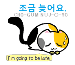 Daily life of animals (Korean/English) sticker #6924539