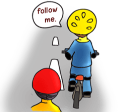 Bicycle man. sticker #6925072