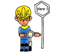 Bicycle man. sticker #6925073