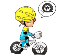Bicycle man. sticker #6925076