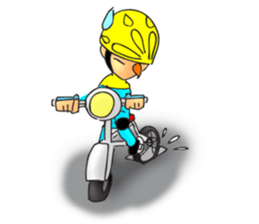 Bicycle man. sticker #6925077