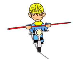 Bicycle man. sticker #6925078