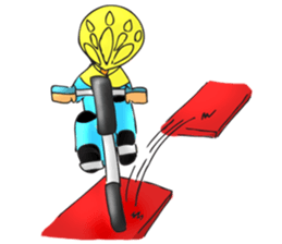 Bicycle man. sticker #6925079