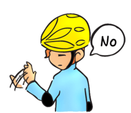 Bicycle man. sticker #6925080