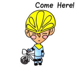 Bicycle man. sticker #6925081