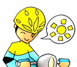 Bicycle man. sticker #6925082