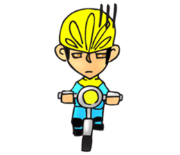 Bicycle man. sticker #6925086