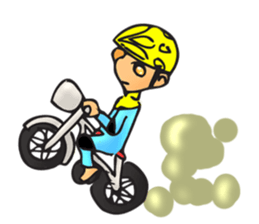 Bicycle man. sticker #6925088