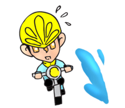 Bicycle man. sticker #6925089