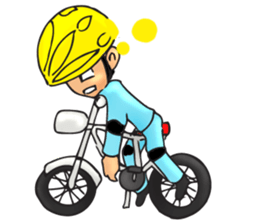 Bicycle man. sticker #6925090