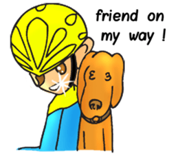 Bicycle man. sticker #6925091